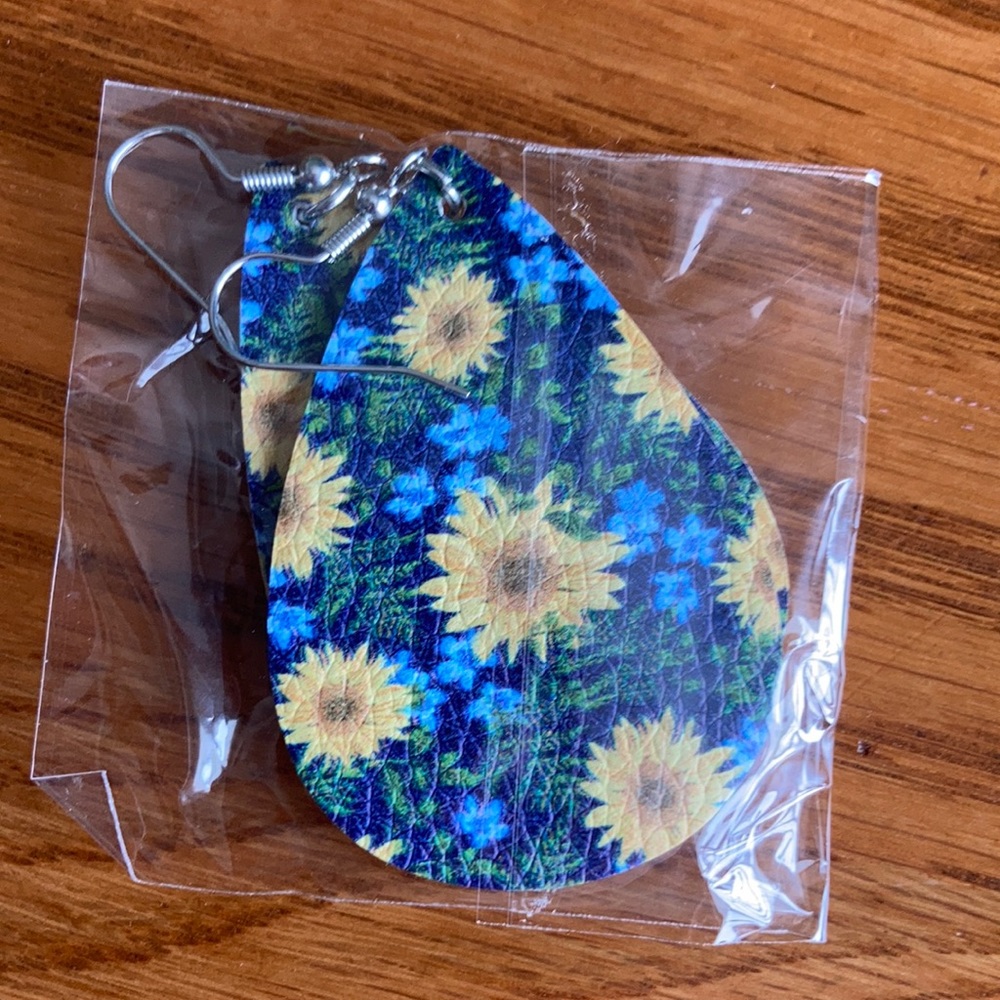 Sunflower earrings